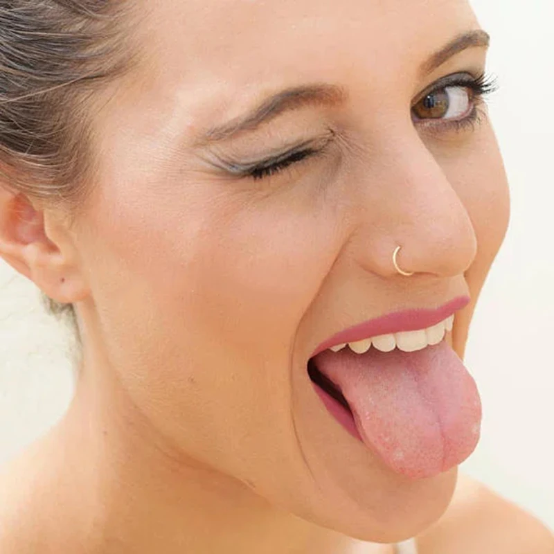 

Grillz Nose Ring Fake Piercing Handmade 14 Gold Filled 2PCS Cuff Punk Fashion Simple Unisex Body Jewelry Piercing Lip Ring