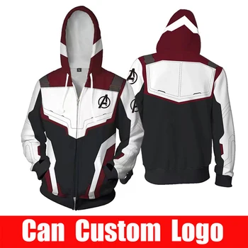 

Movies Endgame Quantum Realm Sweatshirt Jacket Advanced Tech Hoodie Cosplay halloween costume superhero Iron Women Hoodies