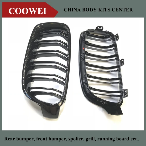 

One pair Car styling F30 Grill M3 Style F31 Black Grille For BMW F30 F31 2012+ 320i 325i 328i 335i Gloss Black