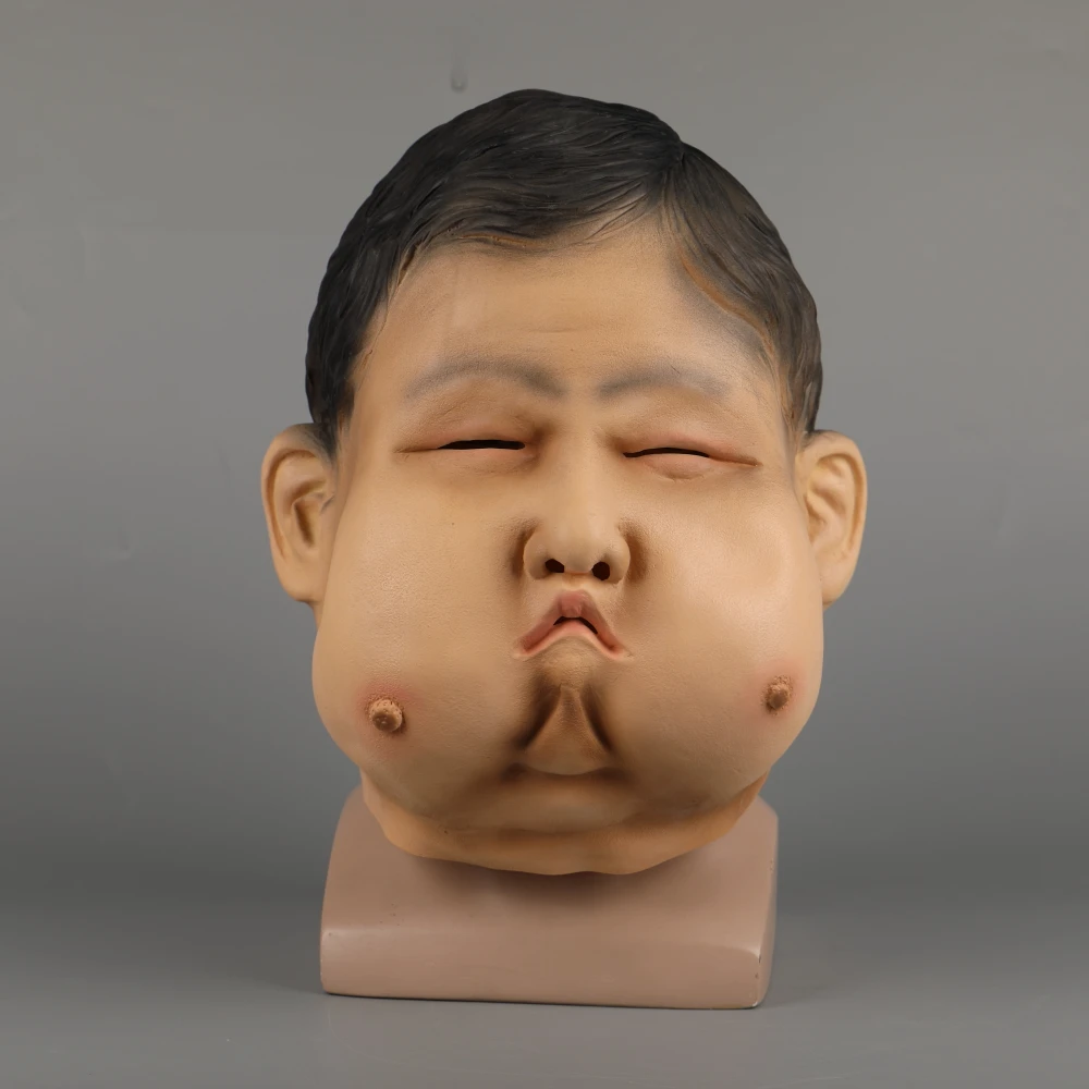 Masquerade Prank Sexy Breast Mask Fat Boy Face Mask Halloween Cosplay Mask Props (6)