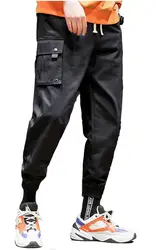 Grandwish/Лидер продаж, рабочие брюки с боковыми карманами для мужчин в стиле хип-хоп, лоскутные брюки-карго, рваные тренировочные брюки, брюки