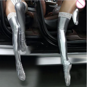 Lace Latex Stockings 3