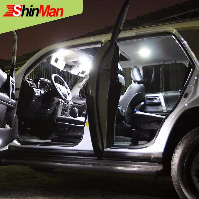 ShinMan 6x светодиодный светильник для автомобиля, светодиодный светильник для автомобиля, для Toyota FJ Cruiser, светодиодный светильник для салона, 2007-, автомобильный светильник для интерьера