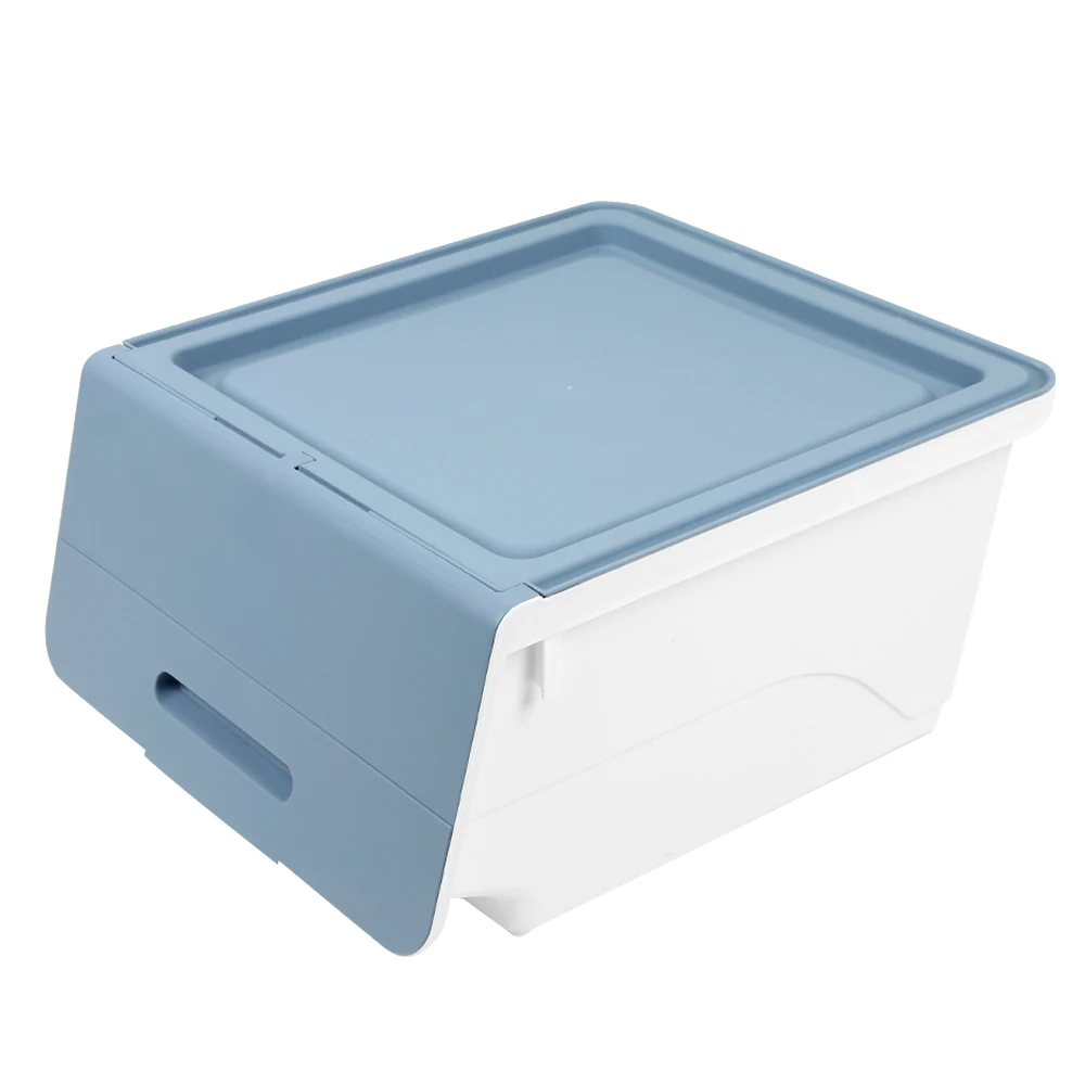 

Storage Box Holder Plastic Thickening Flip Stackable Storage Box Basket Organizer
