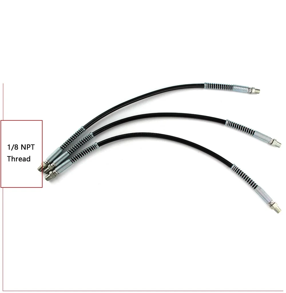 PCP Airforce Пейнтбол Airsoft Пневматика устройства 1/8NPT x 1/8NPT мужской 50 см высоком Давление шланг 300bar 4500psi 100 см длинные черные