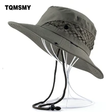 TQMSMY, одноцветные мужские панамы, женские, дышащие, сетчатые, Солнцезащитная шляпа, унисекс, летняя, Панама, кепка, мужская, рыбацкая Кепка, s, анти-УФ, лоскут, кость