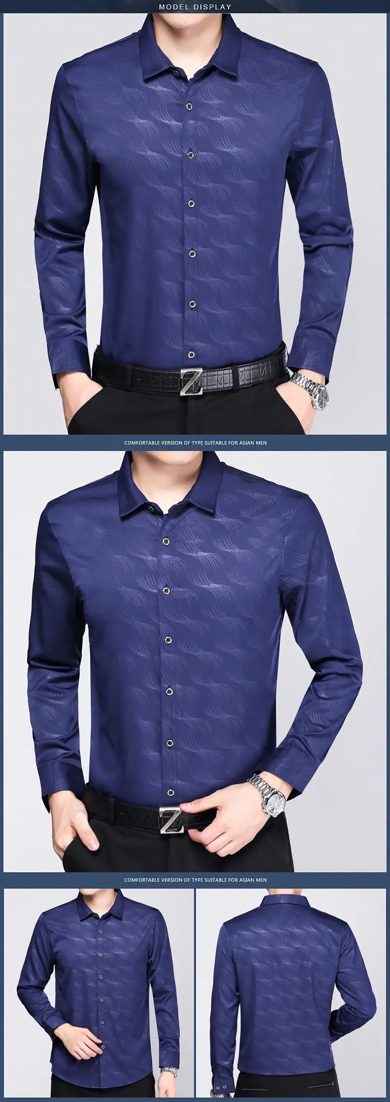 2019 хлопок, приталенная Мужская рубашка с длинным рукавом, платье, camisa social masculina blusas, повседневные мужские рубашки, Джерси, одежда 72237