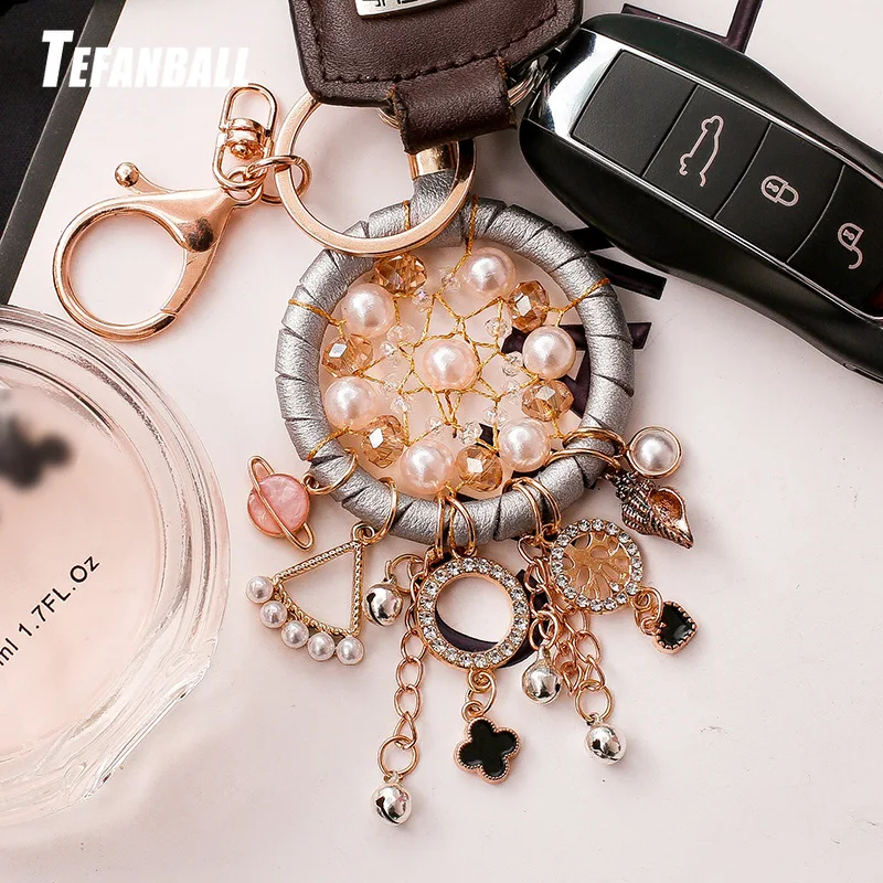 

New Fashion Key Ring Dream Catcher Keychain Dream Catcher Dreamcatcher Key Chain Feather Wind Chime Car Hang Up Accessory