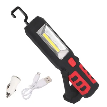 

Powerful COB LED Magnetic Flashlight Rechargeable Work Light 360 Degree Stand Hanging Tent Lamp Torch Portable Lantern For Work