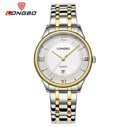 Longbo классические женские часы Лидирующий бренд роскошный бизнес Кварцевые женские часы платье наручные часы Мода Montre Femme 2017 5001