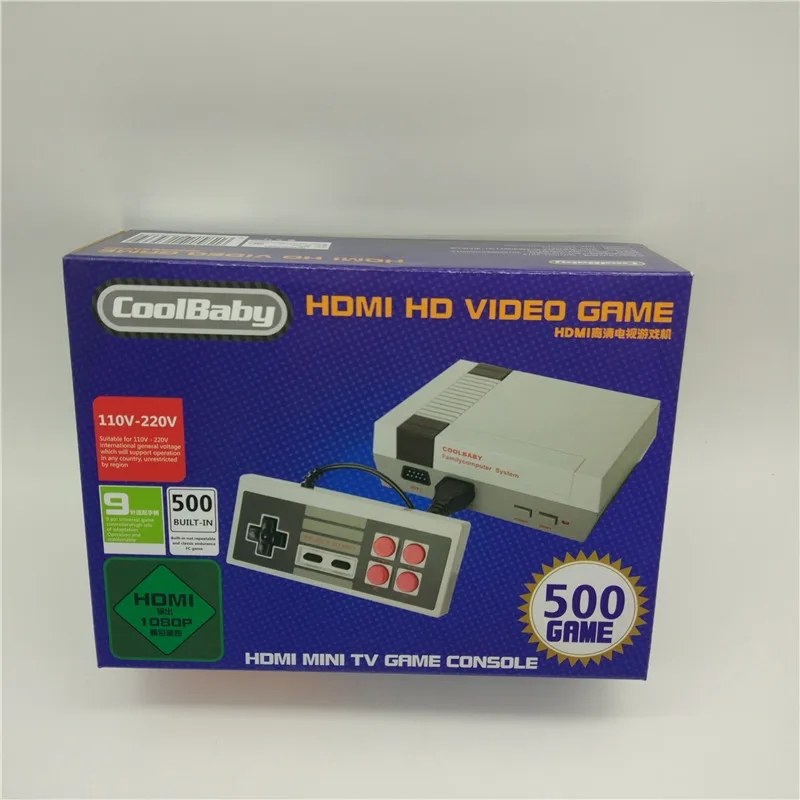 2017 новая мини игровая консоль Ретро Мини ТВ портативная для игр Nes Встроенная 500
