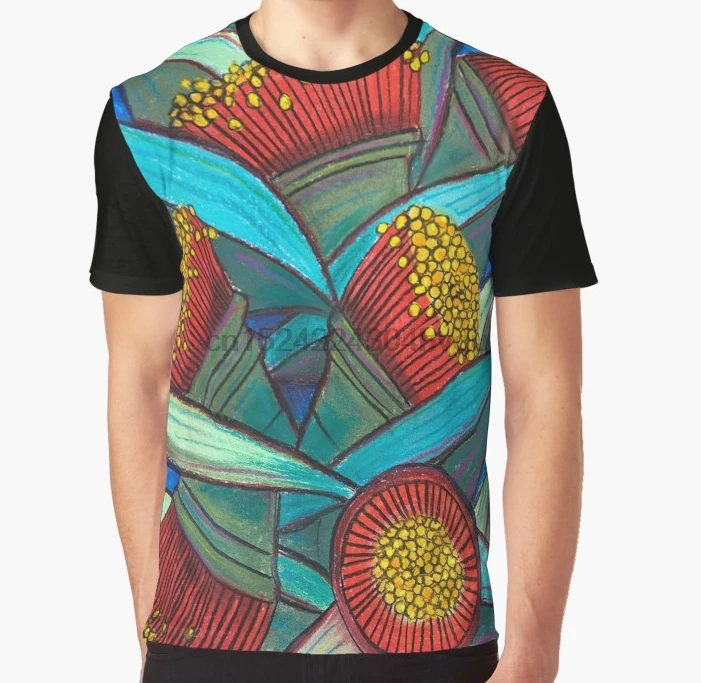 

All Over Print 3D Women T Shirt Men Funny tshirt Pastels - Eucalypt Cluster Graphic T-Shirt