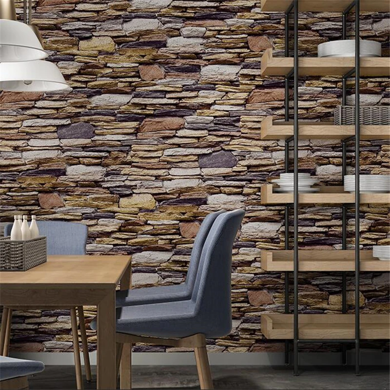 

wellyu New 3d stereo обои brick stone culture stone brick wallpaper restaurant bar cafe background wallpaper 3d papel de parede