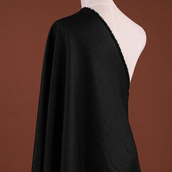 

Black Jacquard Polyester Fabric for Spring and Autumn Suit Dress Outwear Overcoat Jacket 150CM Wide 280G/M DE606