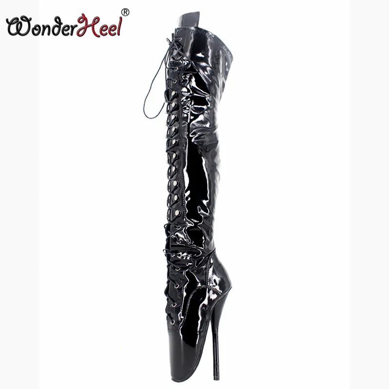 Wonderheel Экстремально высокий каблук 7 &quotstilleto выше колена балетные сексуальные