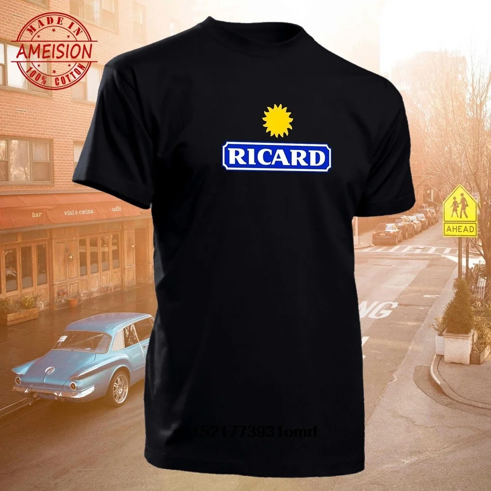 Plain Men T Shirt Fashion Ricard S T Shirt Short Sleeves Tee Clothing Funny T-shirt Novelty Tshirt Cotton O-Neck Casual