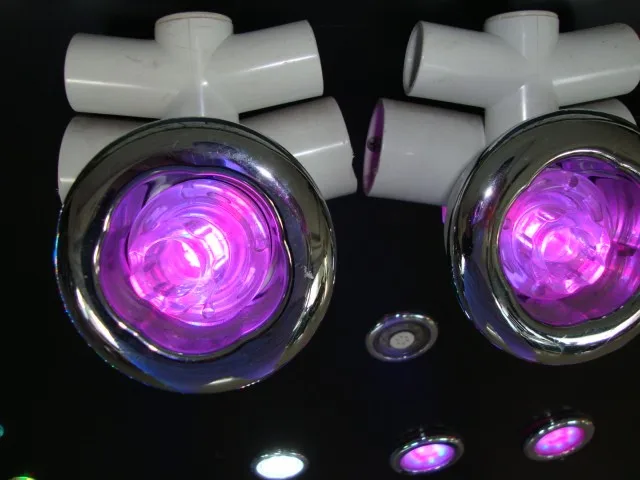 

4pcs RGB underwater hot spa tub led water jet light with 1pc light manual switch or screen touch controller and 1pc adapter
