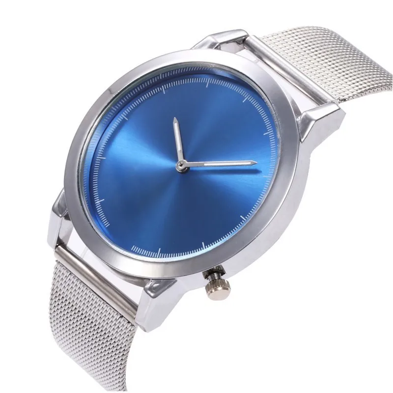 Лидирующий бренд, Роскошные Кварцевые часы для мужчин, повседневные, черный сплав, сетчатый ремень, синее стекло, новые деловые мужские часы, часы для мужчин, Relogio reloj, подарок - Цвет: bao001-5