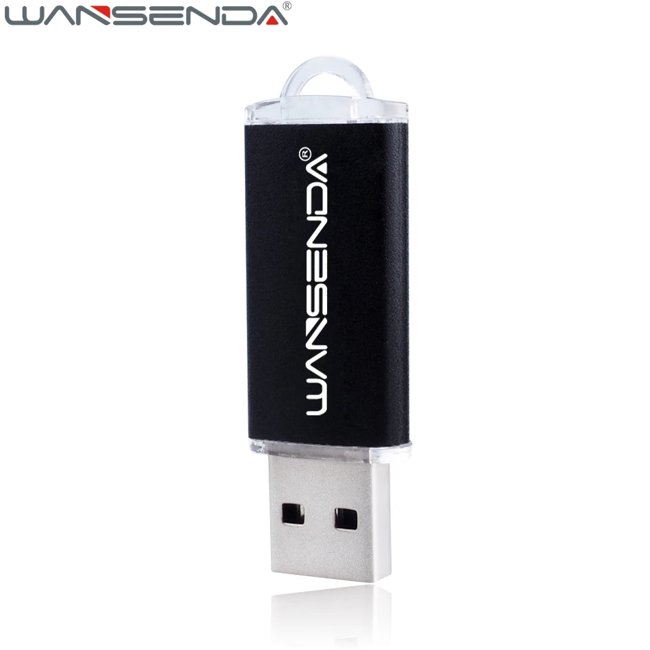 WANSENDA металлический USB флэш накопитель 128 ГБ мини 8 16 32 64 Гб фактическая емкость