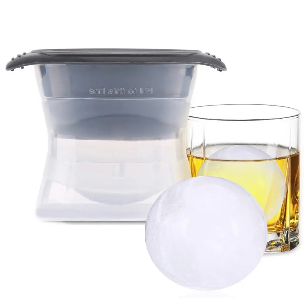 

3Pcs Silicone Ice Ball Makers Round Sphere Tray Mold Cube for Whiskey Cocktail