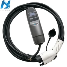 Khons SAE J1772 EVSE электрический автомобиль зарядное устройство для электромобиля с AU вилкой 16A Регулируемый 16ft кабель Портативный зарядный разъем тип 1