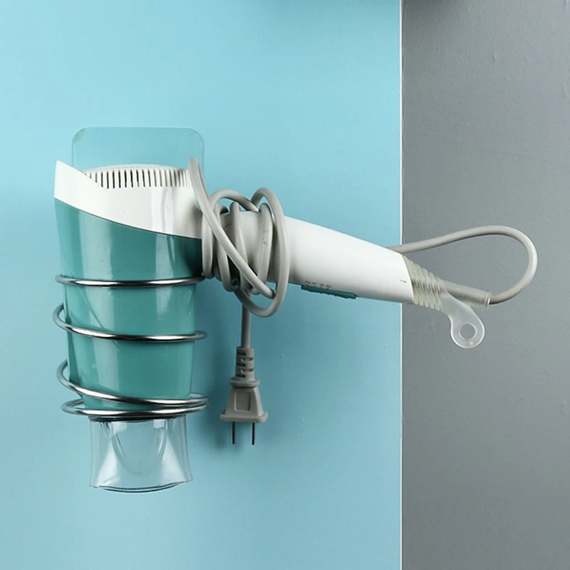 Bathroom Hair Dryer Holder Hair Care Tools Holder Wall Mount Stainless Steel