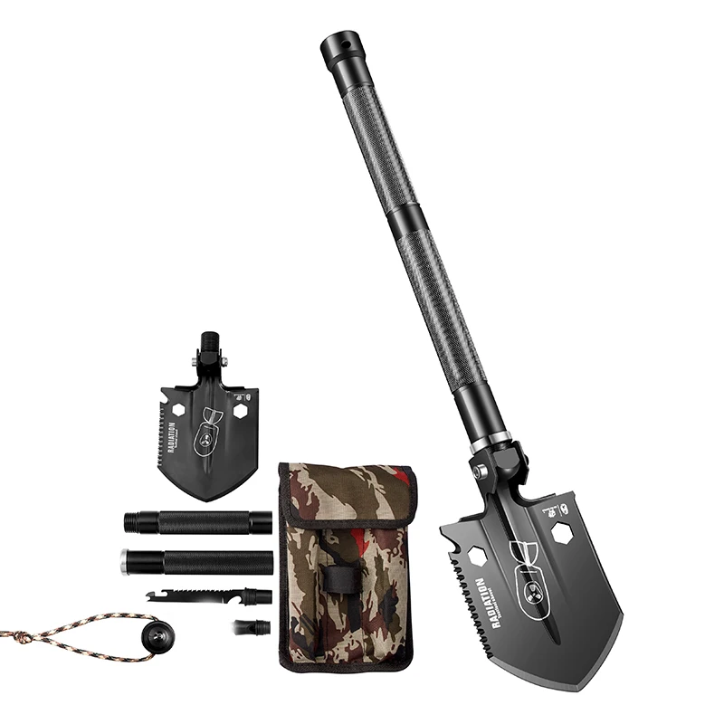 HX OUTDOORS sapper shovel multifunction camping survival shovel folding shovel outdoor carry Gear shovel knife tool mini easy