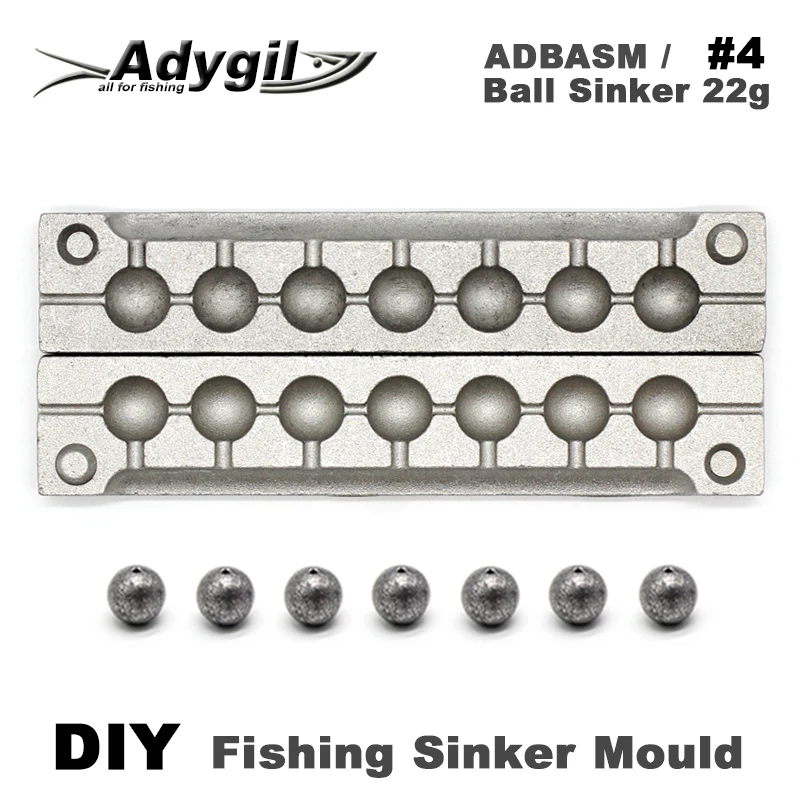Fishing Sinker Mold 25% Aluminium Fishing Mold Lead Molds Fish Head 8-14 g 