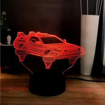 

Creative 3D Car wheels Cool Car Model 7 Color Change LED Bedroom Bar Store DEC Atmosphere Table Lamp Holiday Boyfriend Kids Gift