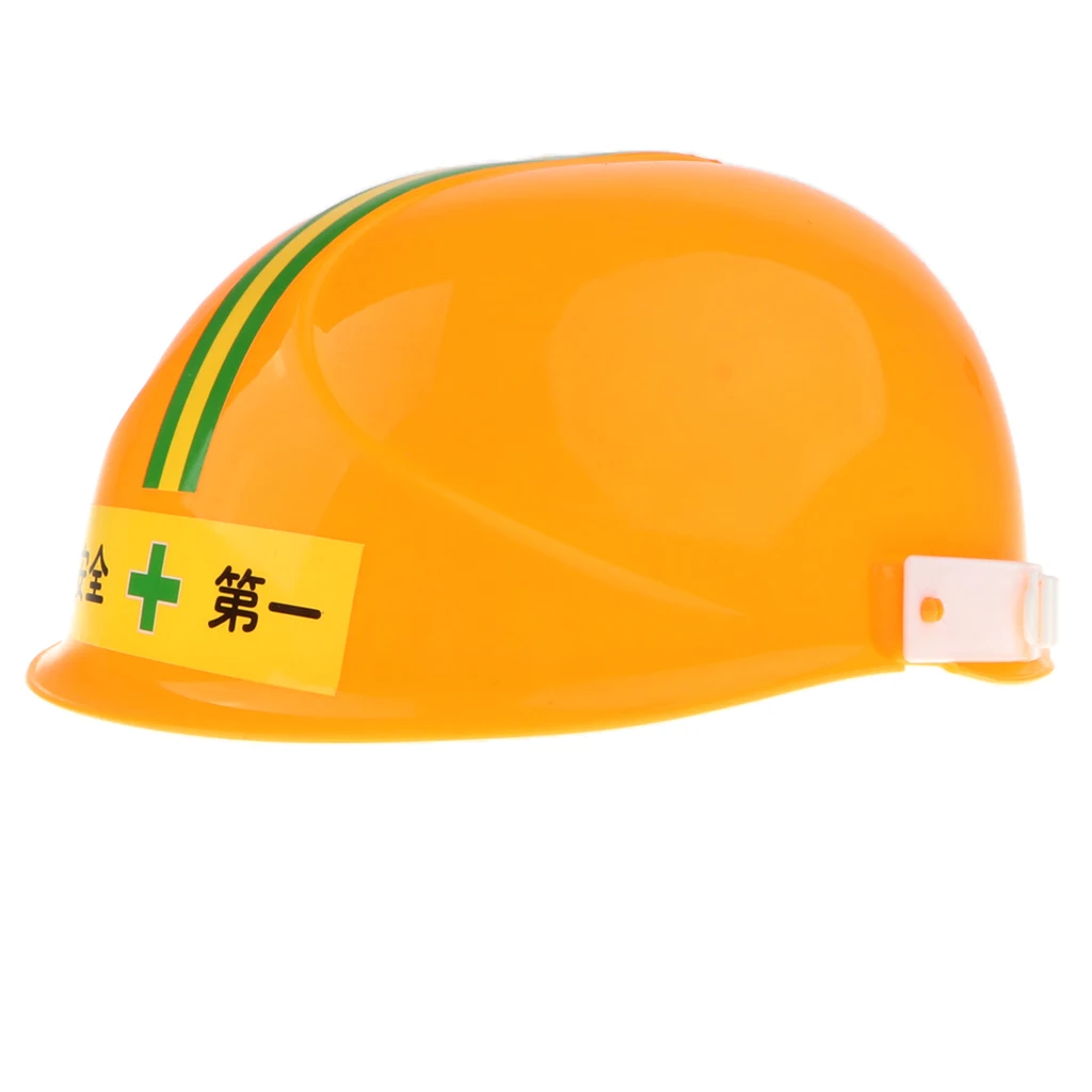 

Yellow Construction Plastic Hard Hat Safety Cap Helmet for Child & Boys Costume Halloween Party Favor Builder Role Playing Toys