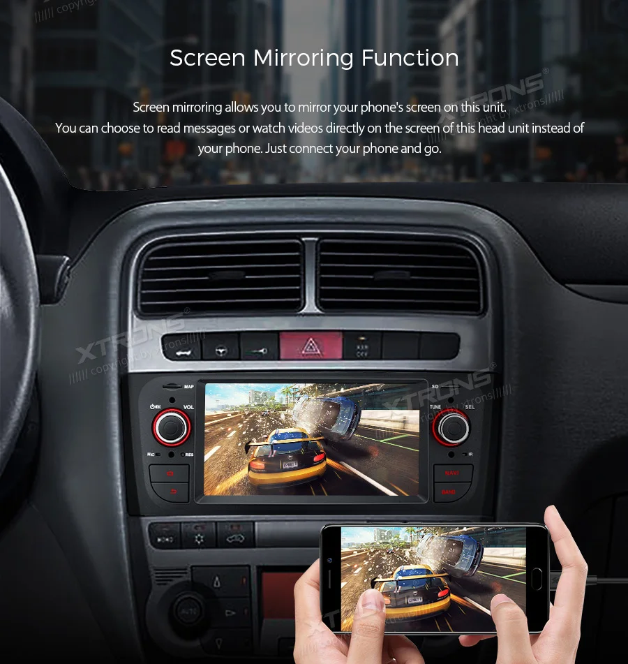 Excellent 6.1" Android 8.1 OS Car Multimedia Navigation GPS Radio for Fiat Grande Punto (199/310) 2005-2009 & Fiat Linea (323) 2007-2011 10