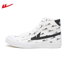 Прогулочная обувь с принтом воина; Мужская и Женская Классическая обувь с высоким берцем для скейтбординга; Резиновая Спортивная обувь; WXY-A350G