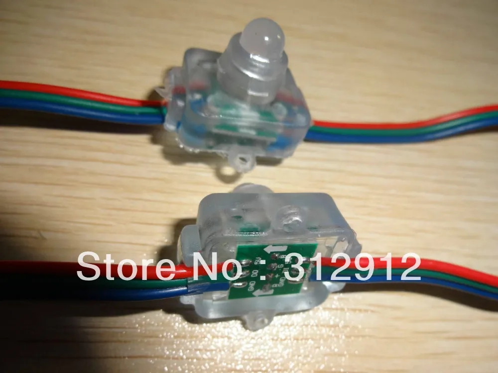 50 шт. DC5V вход WS2811 LED pixel light с rgb зеленый синий провод класс IP68|light watch|light glazelight sand |