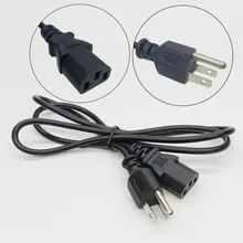 10 шт. IEC C13 Питание привести Удлинительный кабель 1 м Мощность кабельный свинцовый сердечник 3 зубец 3pin США штекер для американский Таиланд Бразилия