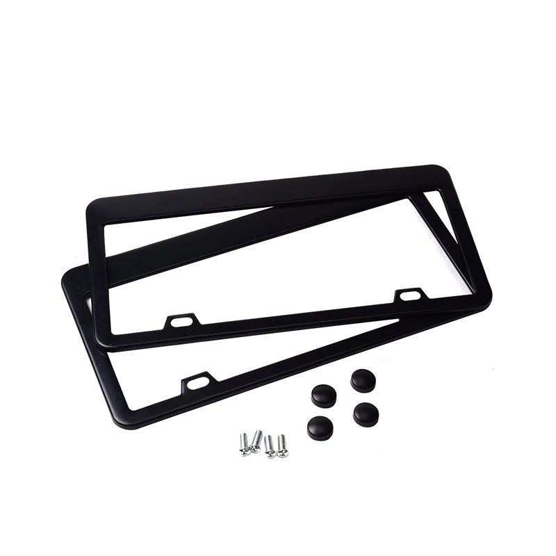 

Stainless Steel License Plate Frame Tag Cover Holder For Auto Truck Vehicles Only For American Canada Car/2 pcs