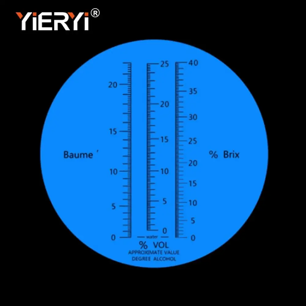 Цена Yieryi 3 в 1 ручной Виноград и алкоголь вина рефрактометр (БРИКС, Баум и W25V V весы) с черной сумкой