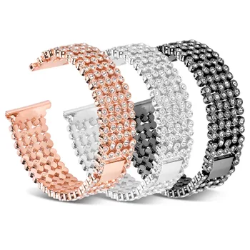 

Stainless Steel luxury Rhinestone Smart Bracelet Strap For Fitbit Versa Bracelet Wristband Strap Rose Gold Gold Silver Optional