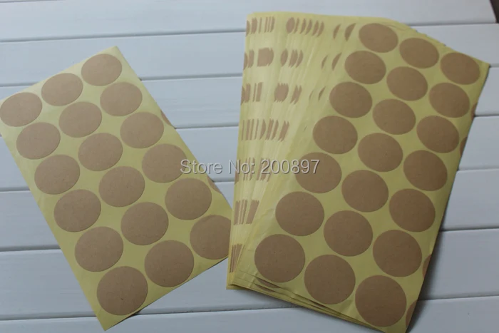 

Stock blank diy mark kraft gift sticker baking seal stickers 35mm round kraft sealing stickers 600pcs lot