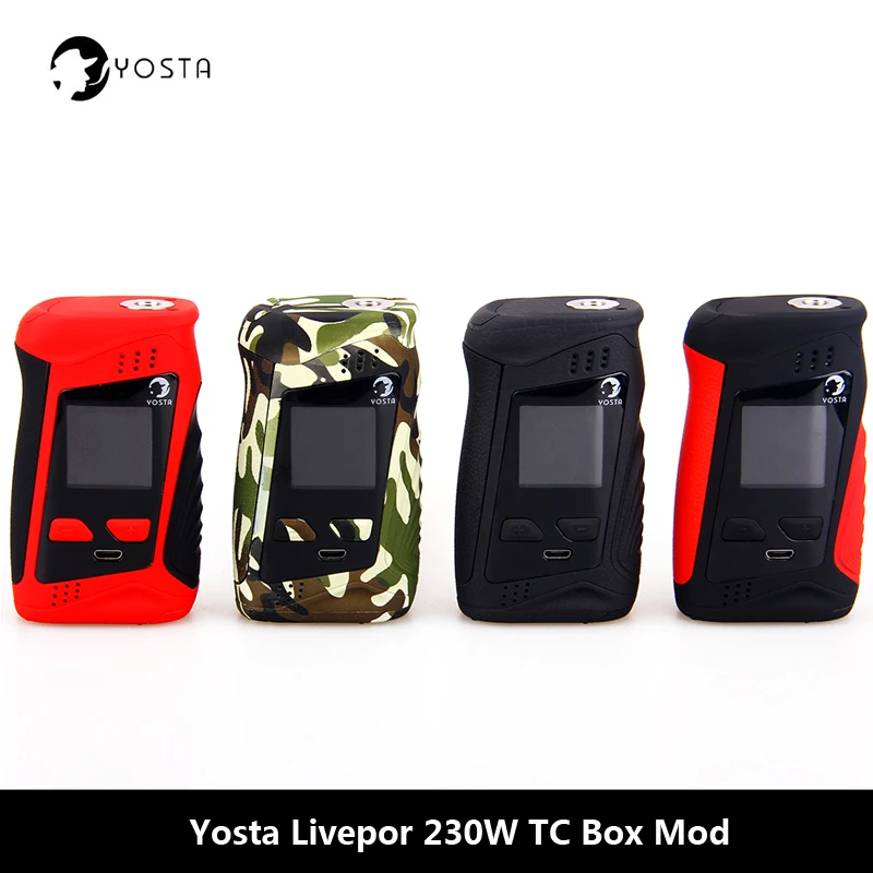 Оригинальный Yosta Livepor 230 коробка мод 510 нить TC TCR vaping режимы Vape мод 18650 батареи электронная сигарета Mod испаритель