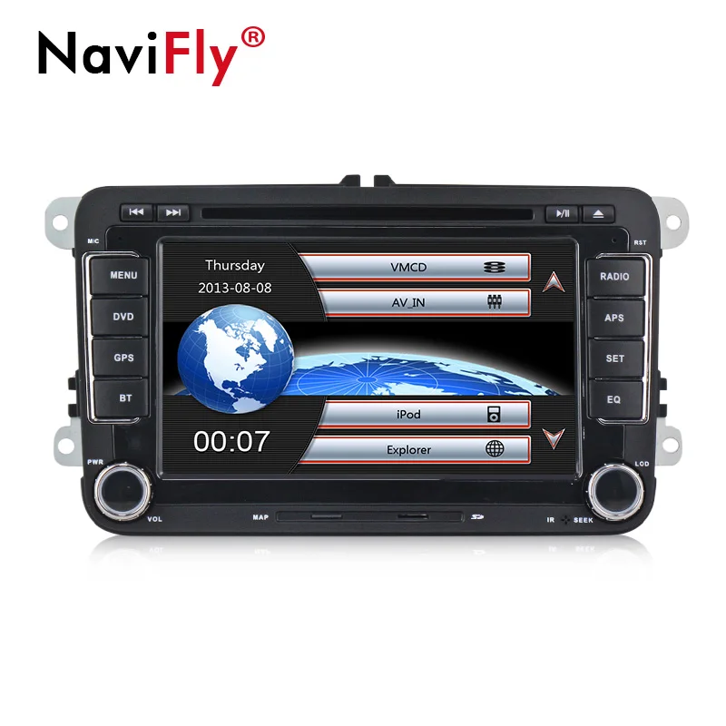 Top Windows Ce 6.0 7" Car GPS Navigation for VW Volkswagen SKODA GOLF 5 Golf 6 POLO PASSAT B5 B6 JETTA TIGUAN dvd player FM BT RDS 1