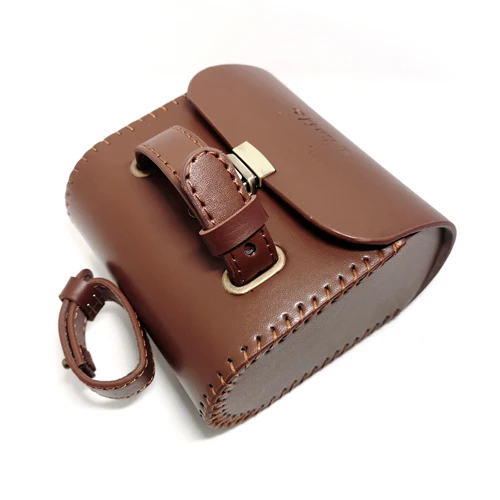 Q1071 велосипедная сумка, винтажная кожаная сумка для езды на горной дороге, велосипедная кожаная сумка, коричневая, Черная - Цвет: brown