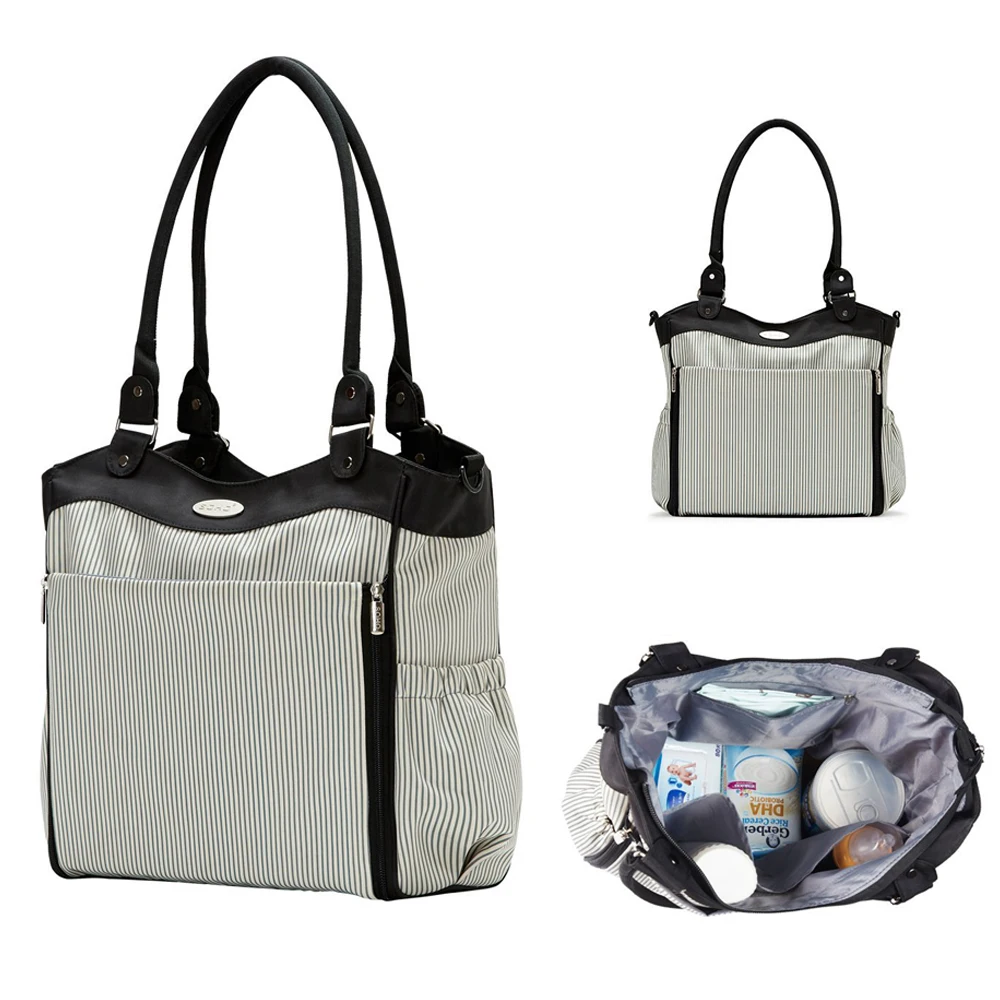 Nappy Bags Large Capacity Baby Diaper Bag Fashion Maternity Mummy Stroller 9 pieces of Mommy Package Organizer Design New 2020