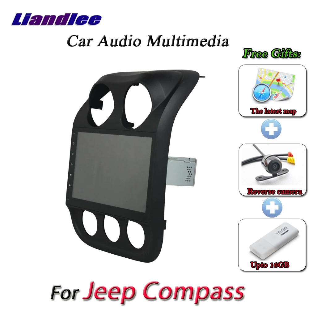 Cheap Liandlee Car Android System For Jeep Compass 2014~2015 Radio AUX Mirror link GPS Navi Navigation HD Stereo Multimedia No CD DVD 1