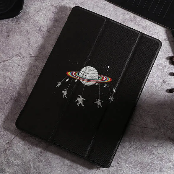 Ультра тонкий чехол из искусственной кожи с мультяшным котом для iPad 9 7 2017 2018 A1822