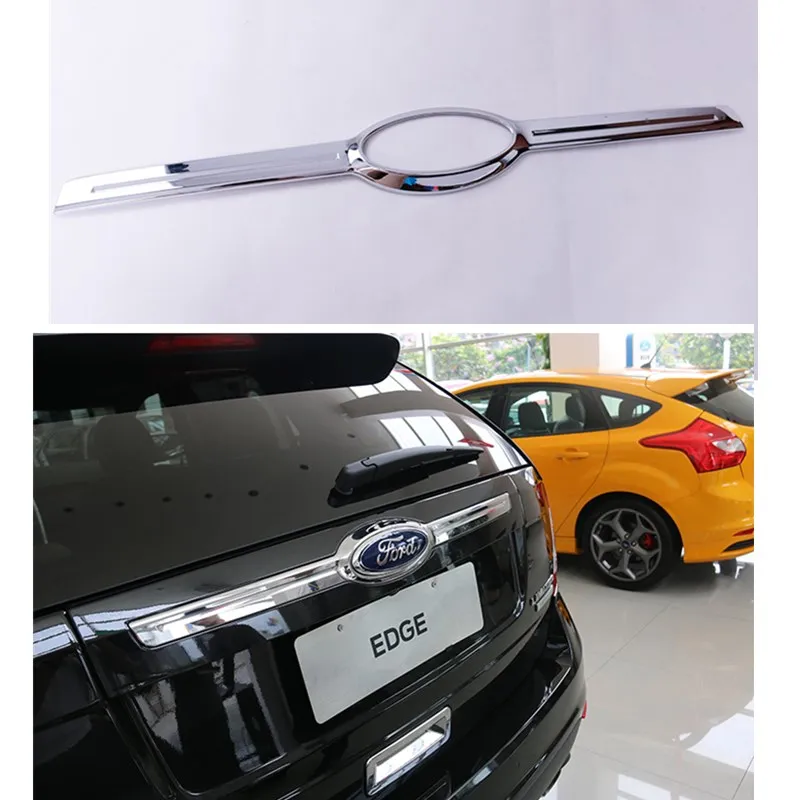 

car chrome plating trim trunk accessories for ford edge models 2011 2012 2013 ABS auto decoration cover