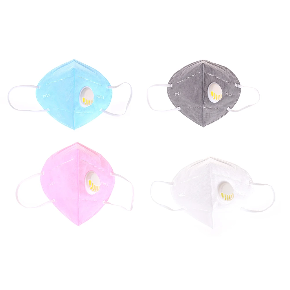 

1Pcs Disposable Mouth Anti Haze Mask Breath Valve Anti-dust Activated Carbon Filter Adult Fabric Breathing Anti-fog Health Care