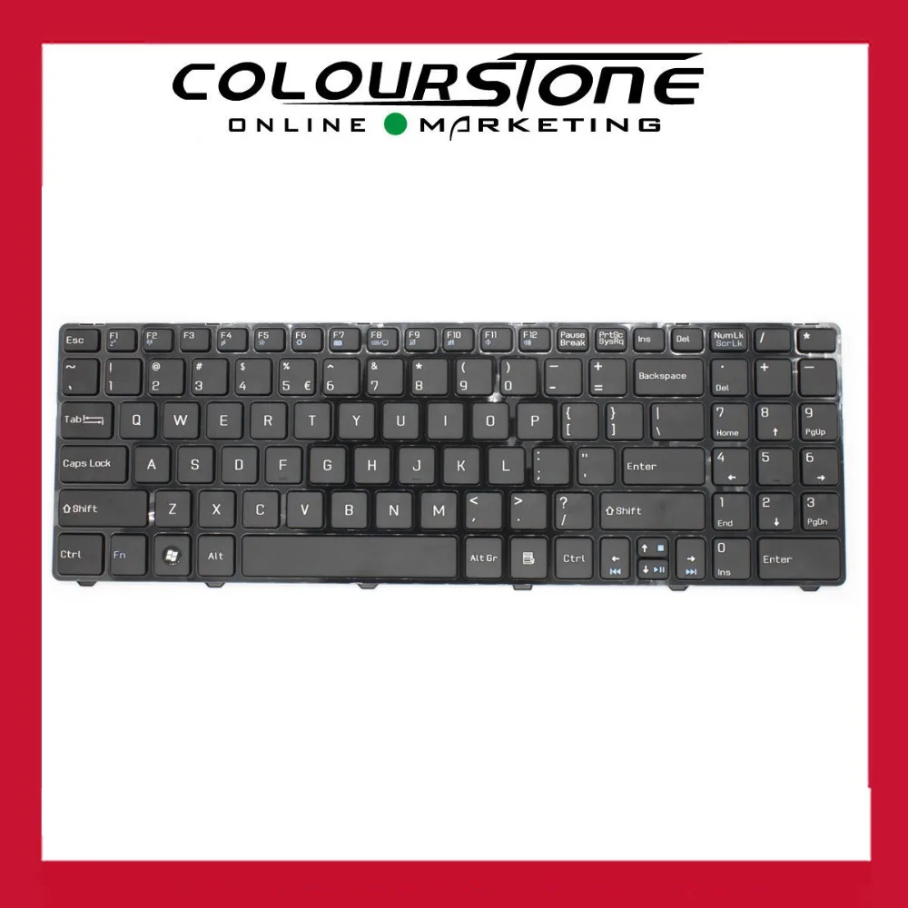 Клавиатура для ноутбука MSI CR640 CX640 A6400 черная с рамкой V128862AS2|keyboard for msi|laptop keyboardfor msi