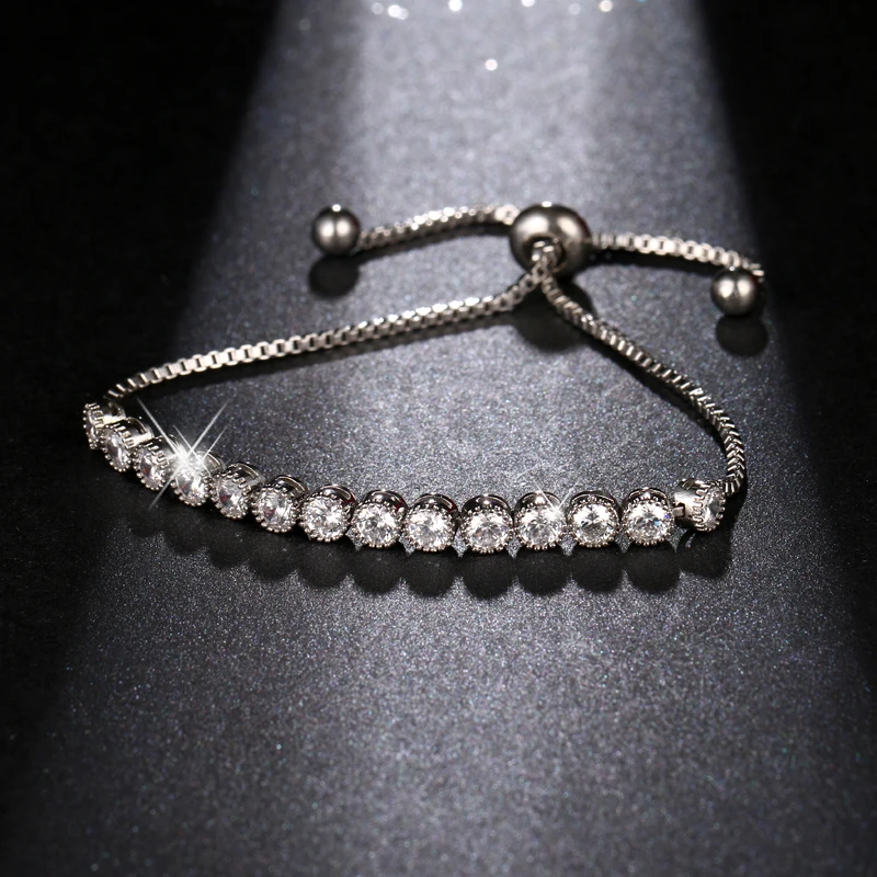 Женские браслеты с кубическим цирконием EMMAYA Shining AAA + розовое золото подарок|bracelets