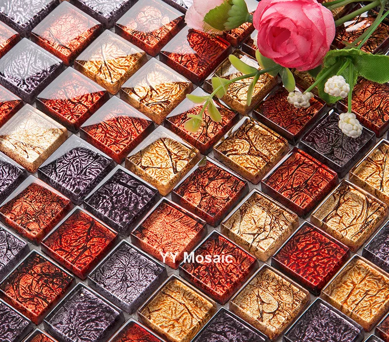 Online kaufen groÃhandel lila glas fliesen aus china lila glas ...