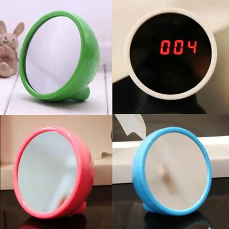 

Electronic Alarm Clock Mini Desktop Clock Mirror Surface LED Clock Night Light